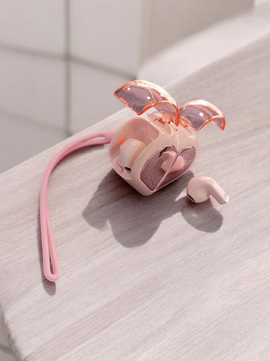 AIRPODS CORAZON ROSA