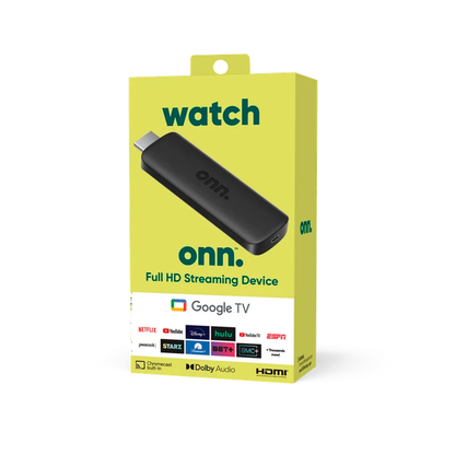 TV Box Android ONN TV Stick | Full HD | Google Assistant | Chromecast Integrado | HDMI